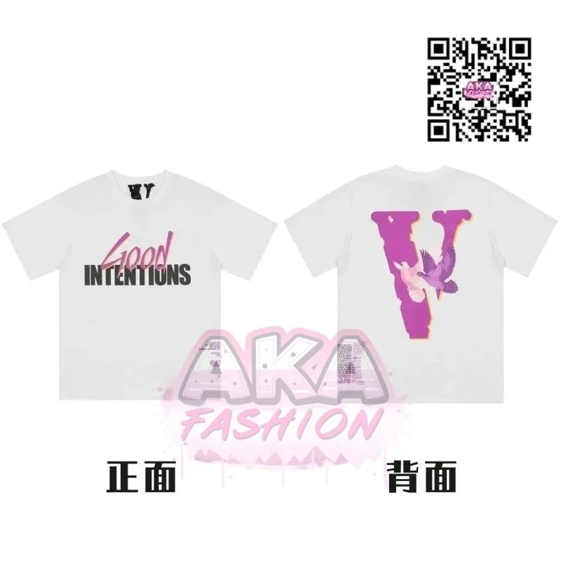 Unisex 'Good Intentions' V-Shirt White T-Shirts