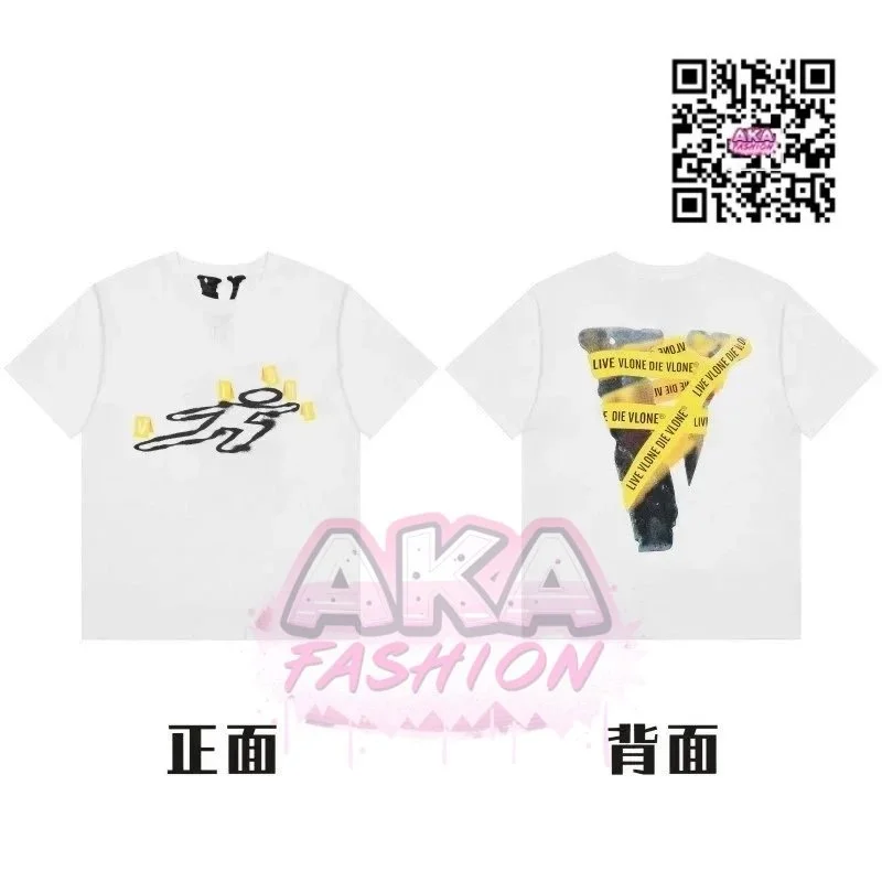 White Vlone 'Live Die Vlone' T-Shirt