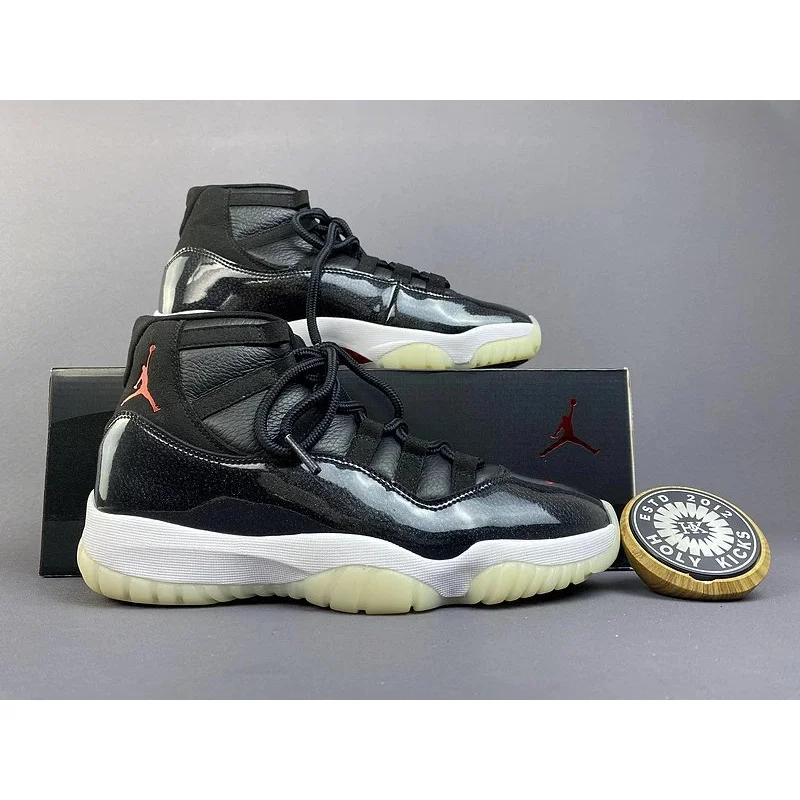 Nike Air Jordan 11 Black/Red Basketball Sneakers