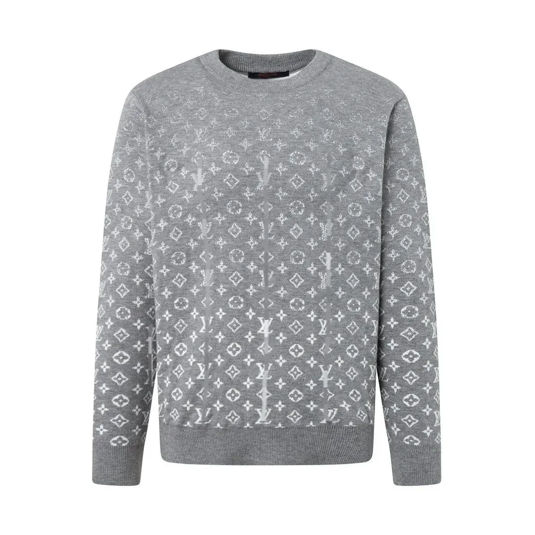 Louis Vuitton Monogram Grey Knit Sweater