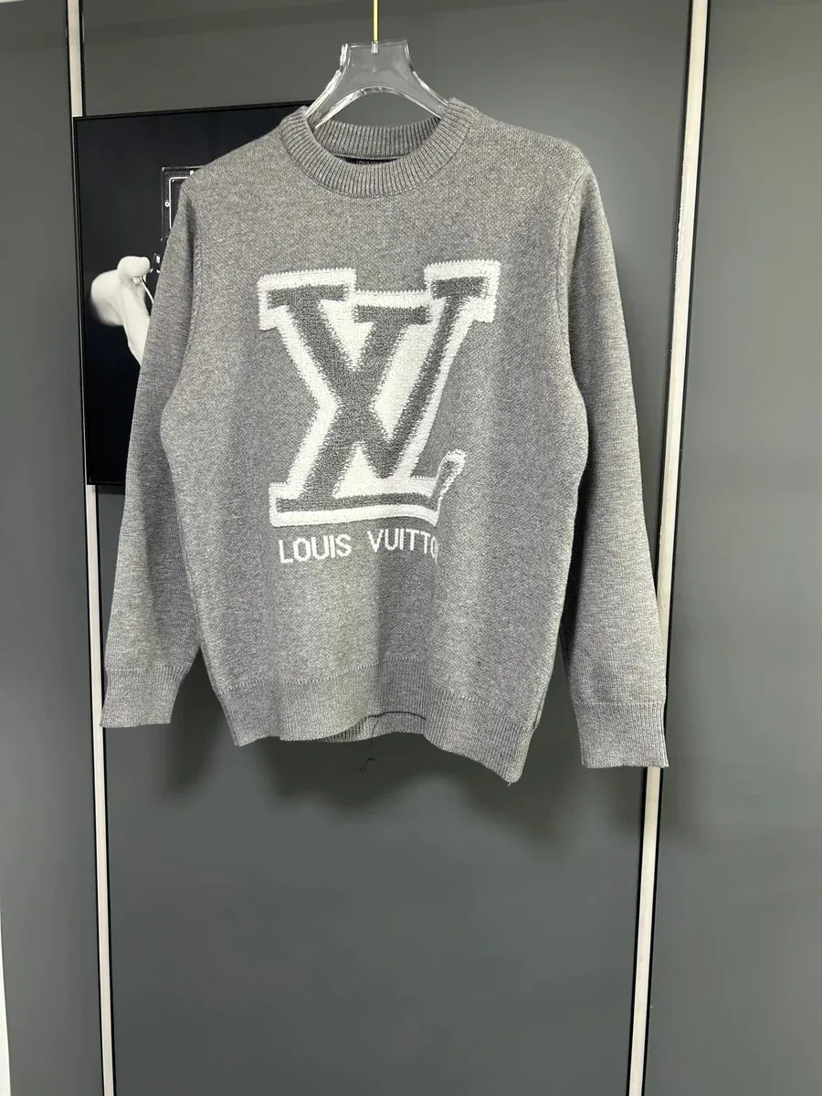 Louis Vuitton Grey LV Logo Sweater