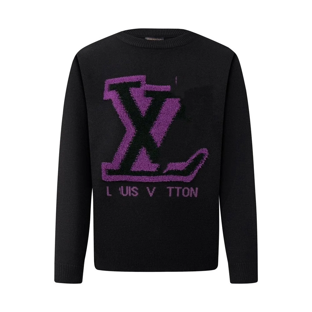 Louis Vuitton Tabi Black & Purple Logo Sweater