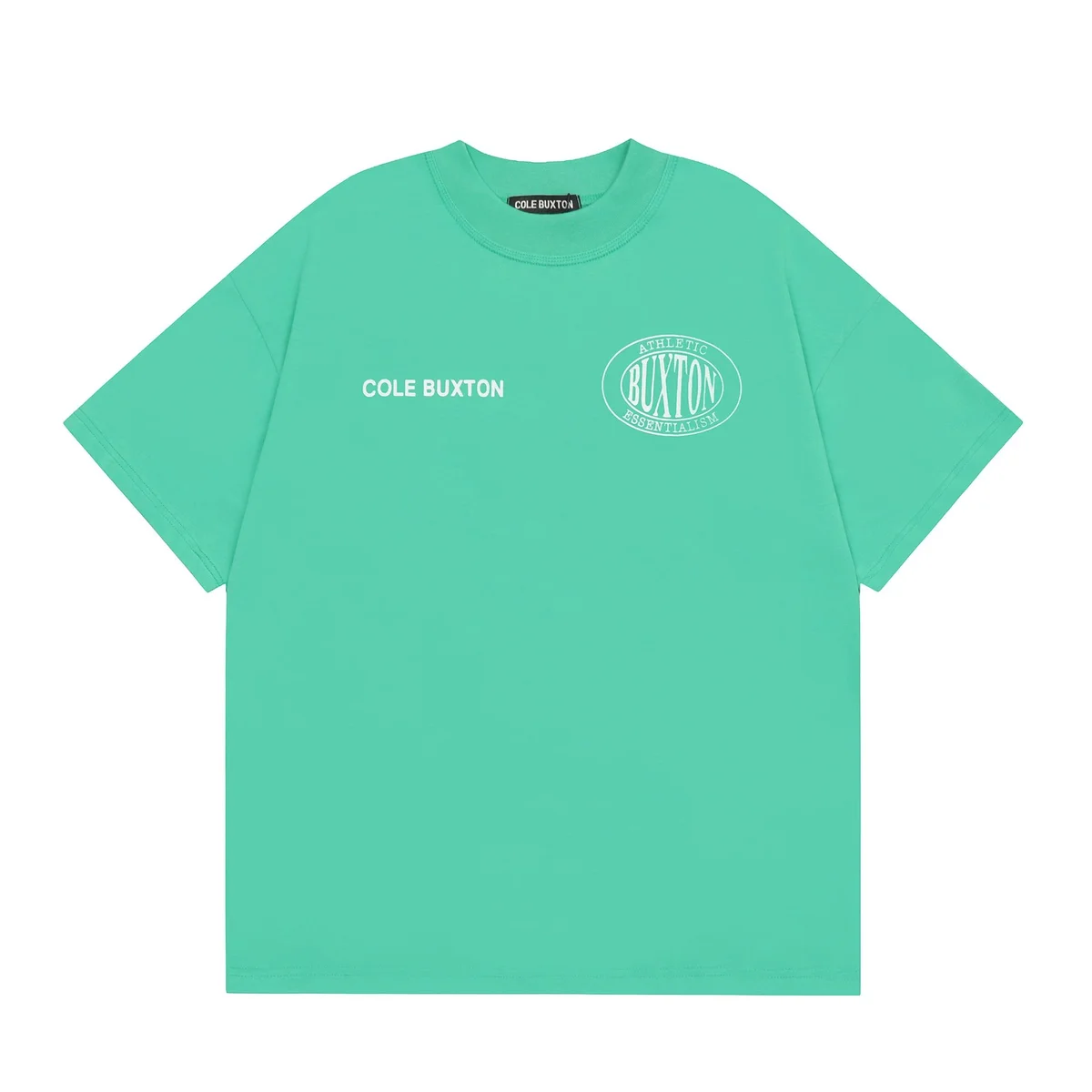 Cole Buxton Mint Green 'Athletic Essentialism' T-Shirt