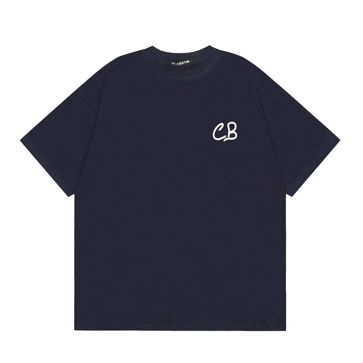 Cole Buxton CB Embroidered Navy T-Shirt