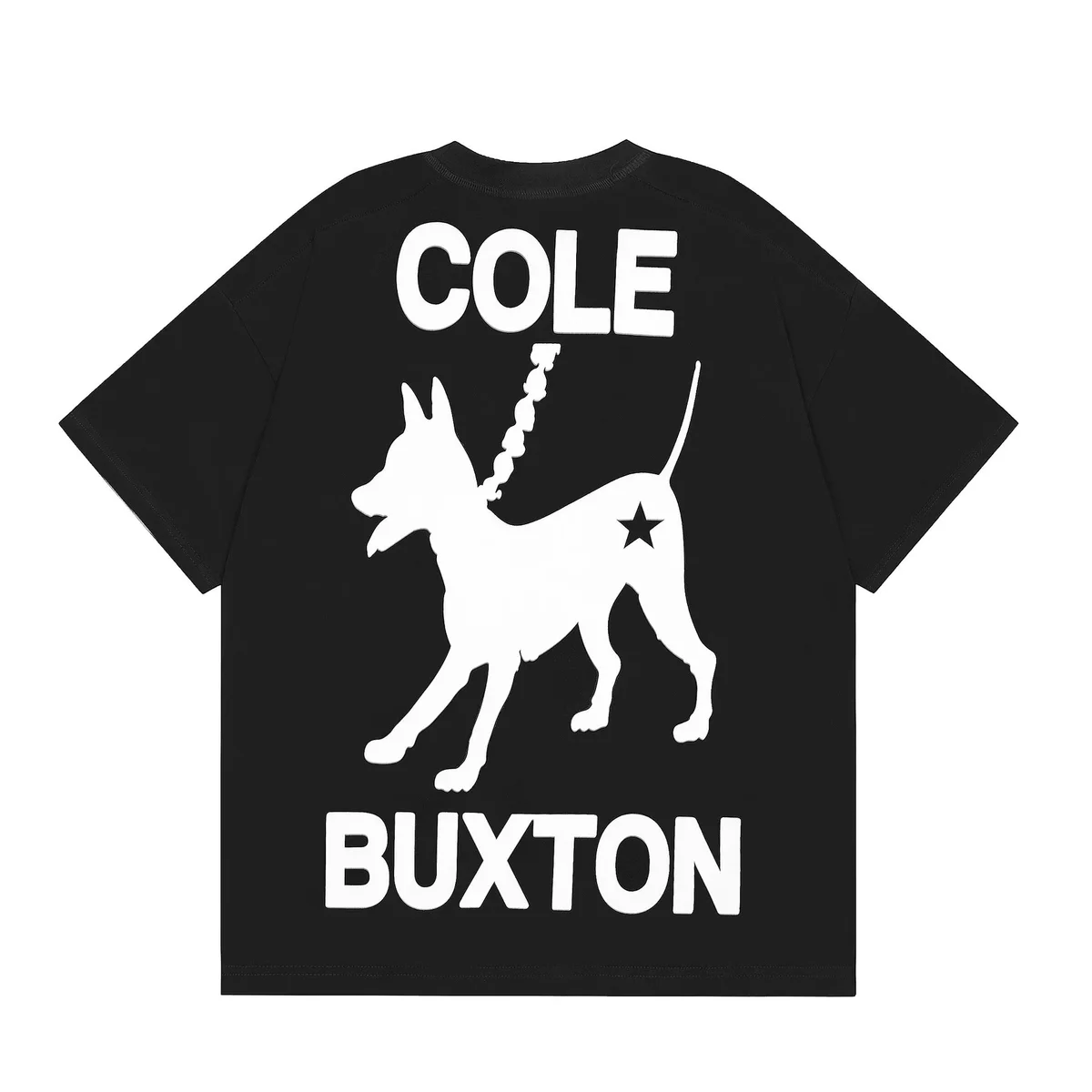 Cole Buxton Black Dog Print T-Shirt