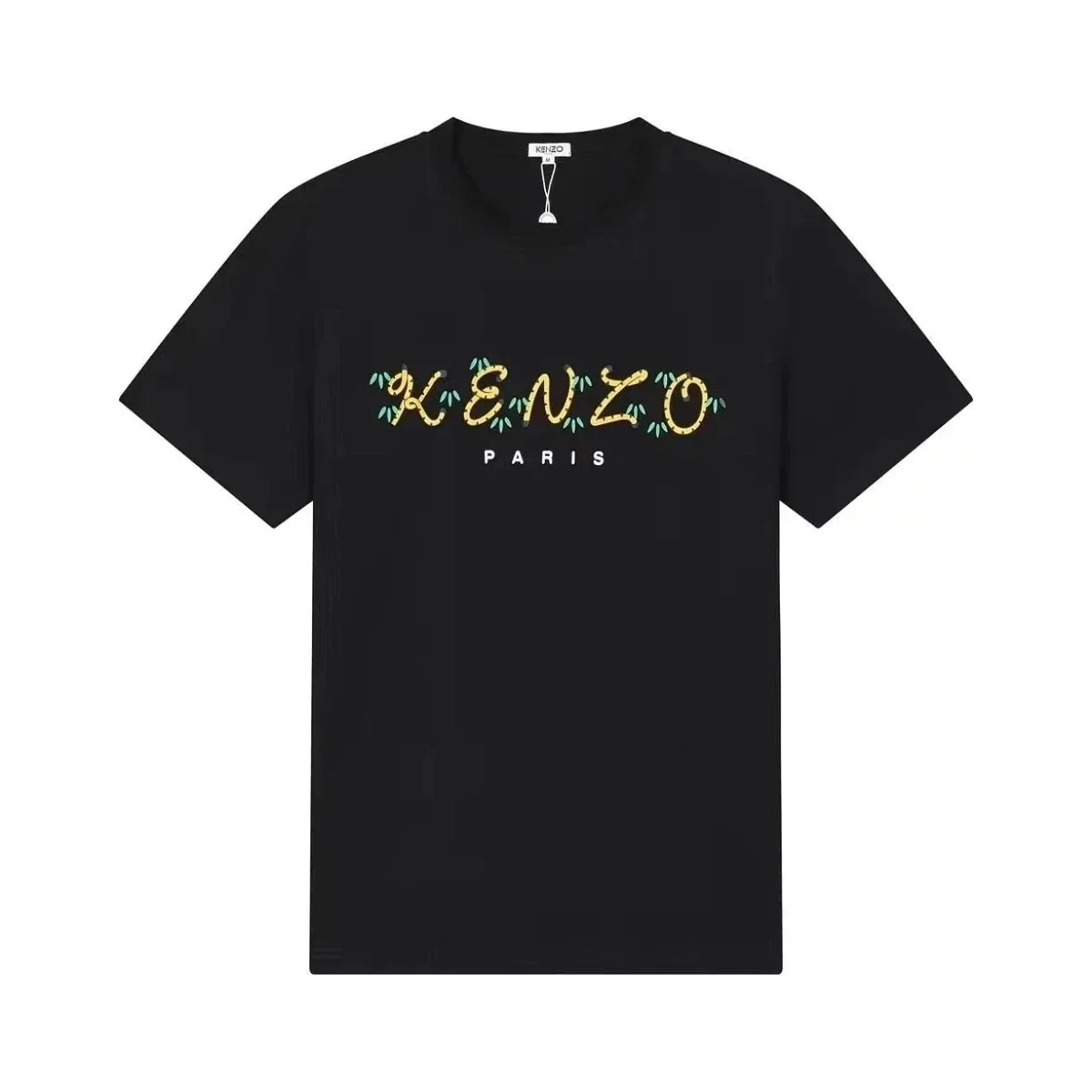 Kenzo Black Bamboo Print T-Shirt