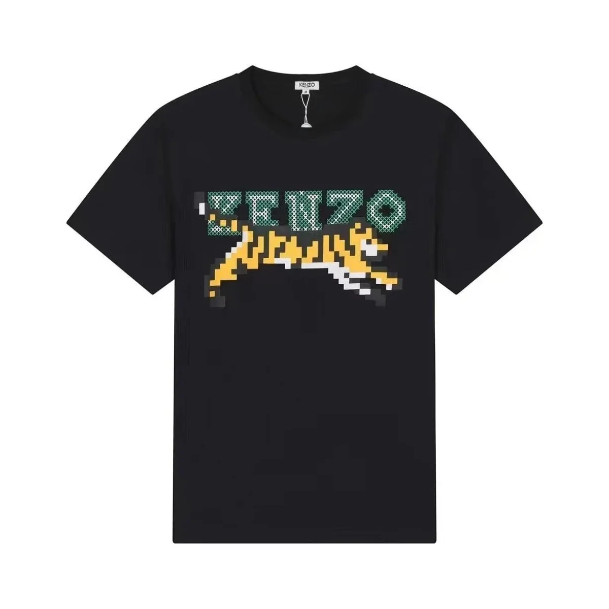 Kenzo Tiger Print T-Shirt Black T-Shirts