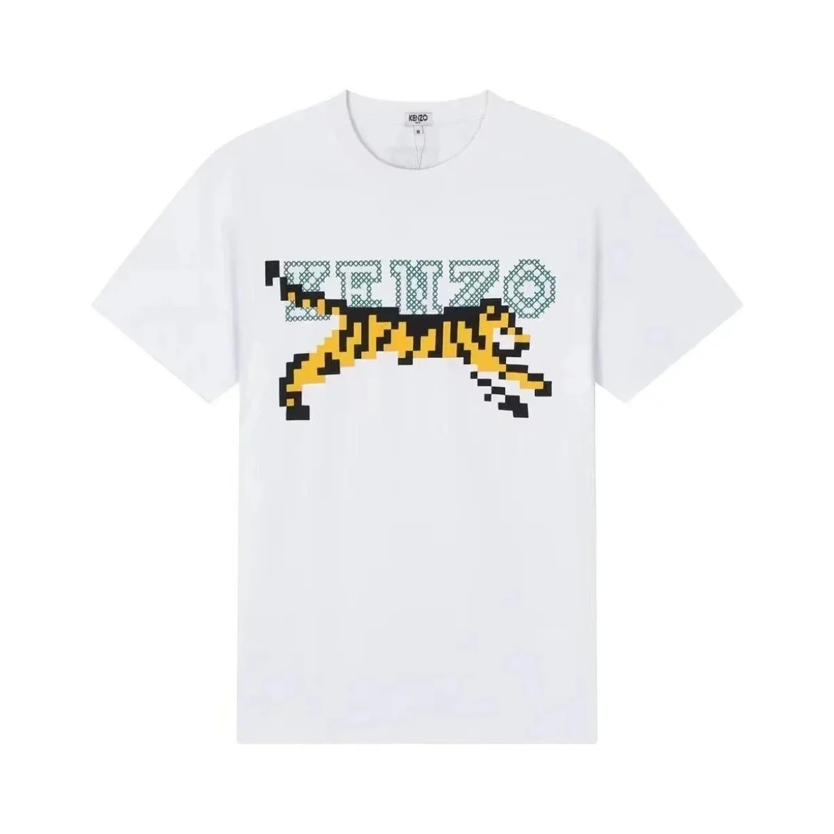 Kenzo Pixel Tiger T-Shirt White T-Shirts