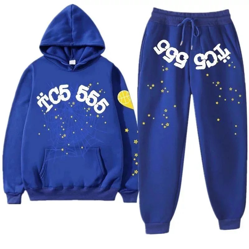 Blue TC5 555 Printed Tracksuit Set