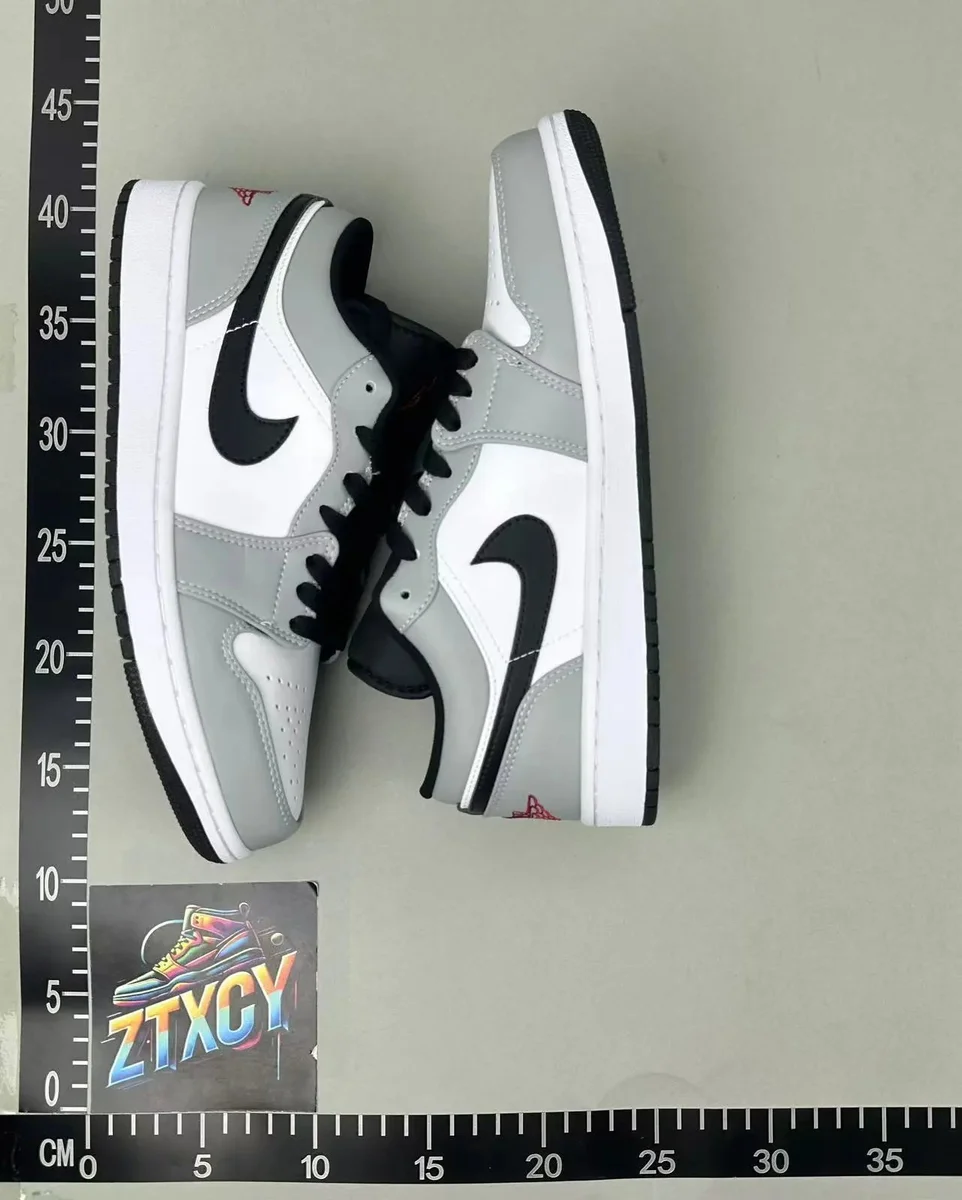 Nike Air Jordan 1 Low Grey/White Black Sneakers
