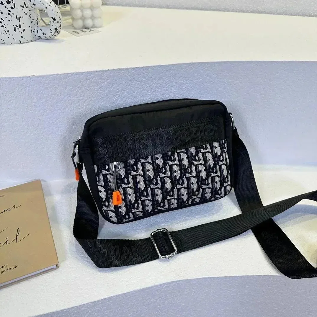 Dior Lady Dior Black & White Monogram Crossbody Bag