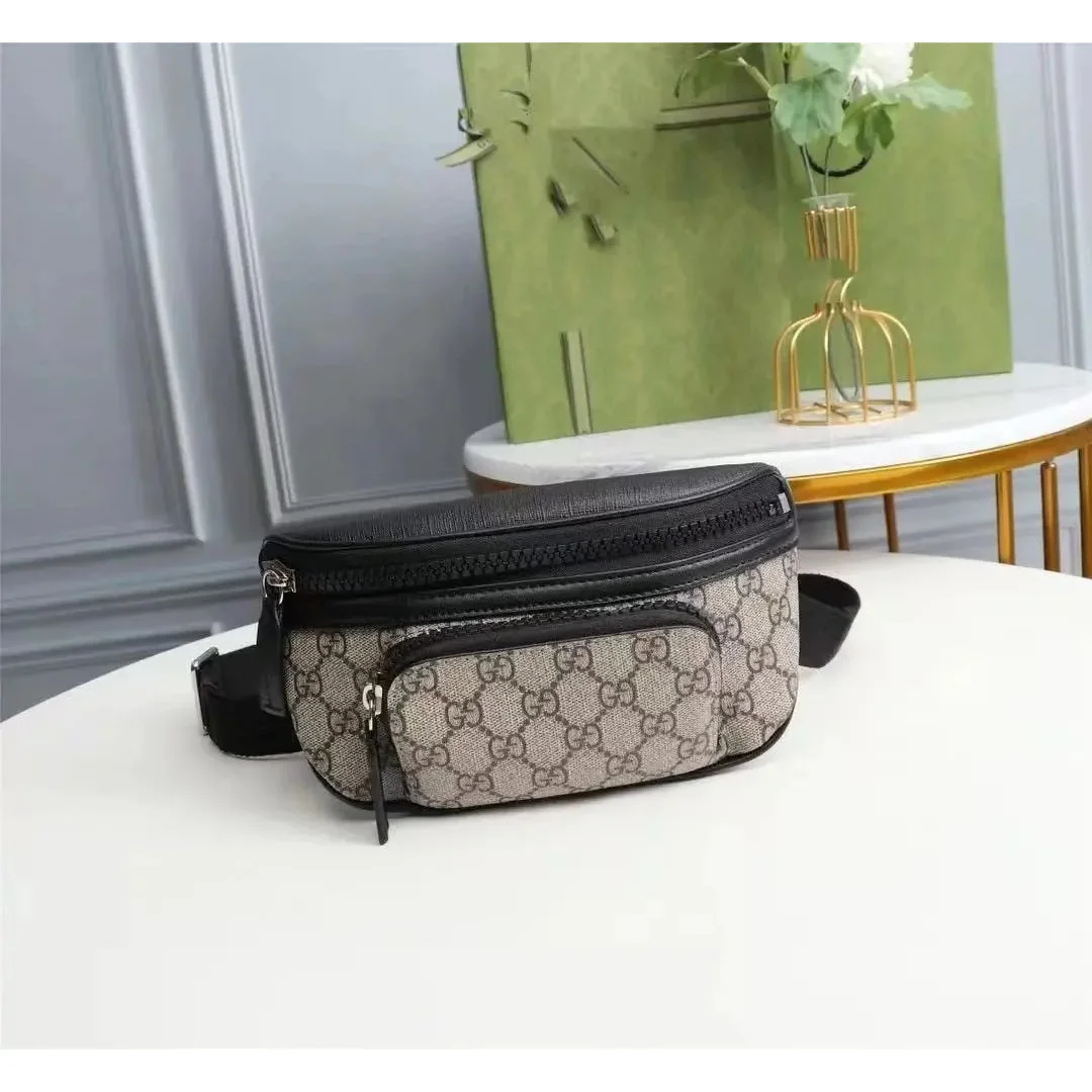 Gucci GG Supreme Belt Bag Black & Beige
