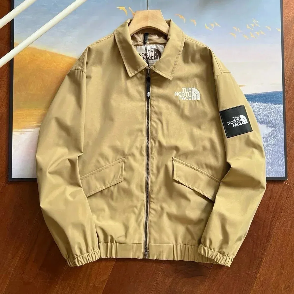 The North Face Khaki Bomber Jacket