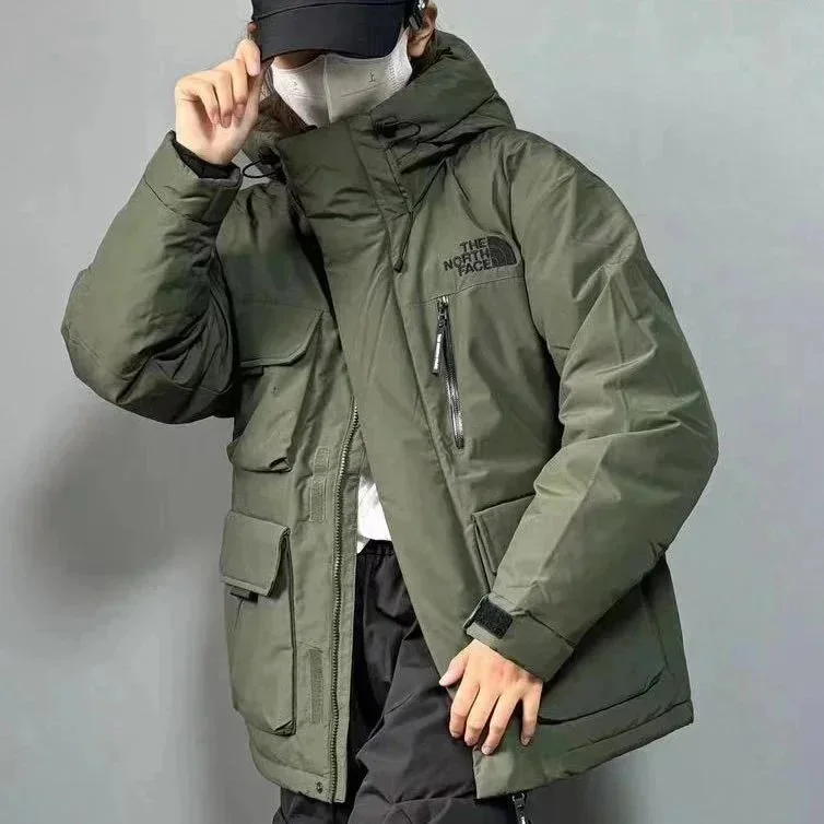 The North Face Nuptse Army Green Parka