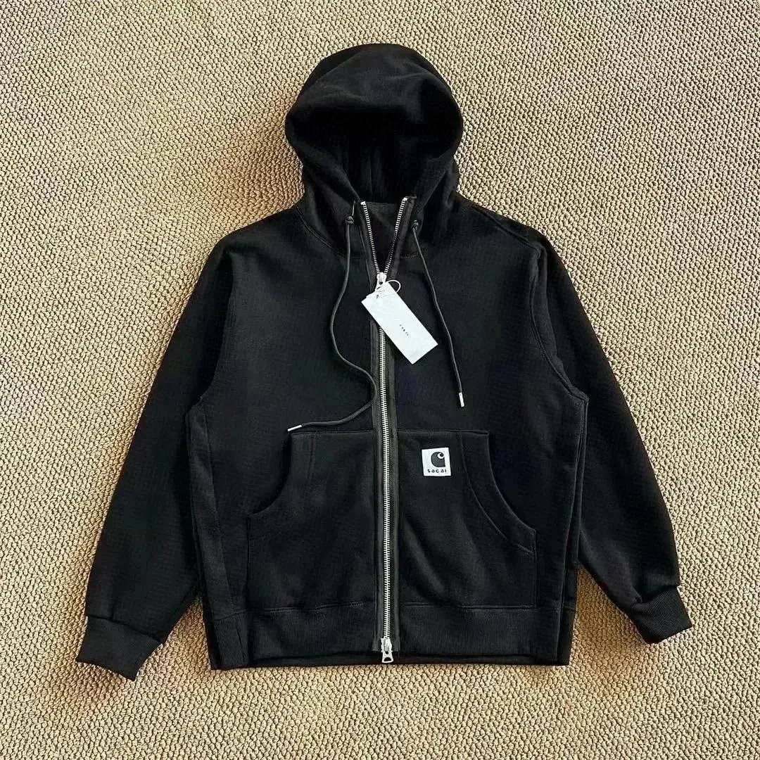 Carhartt Black Hooded Zip-Up Jacket