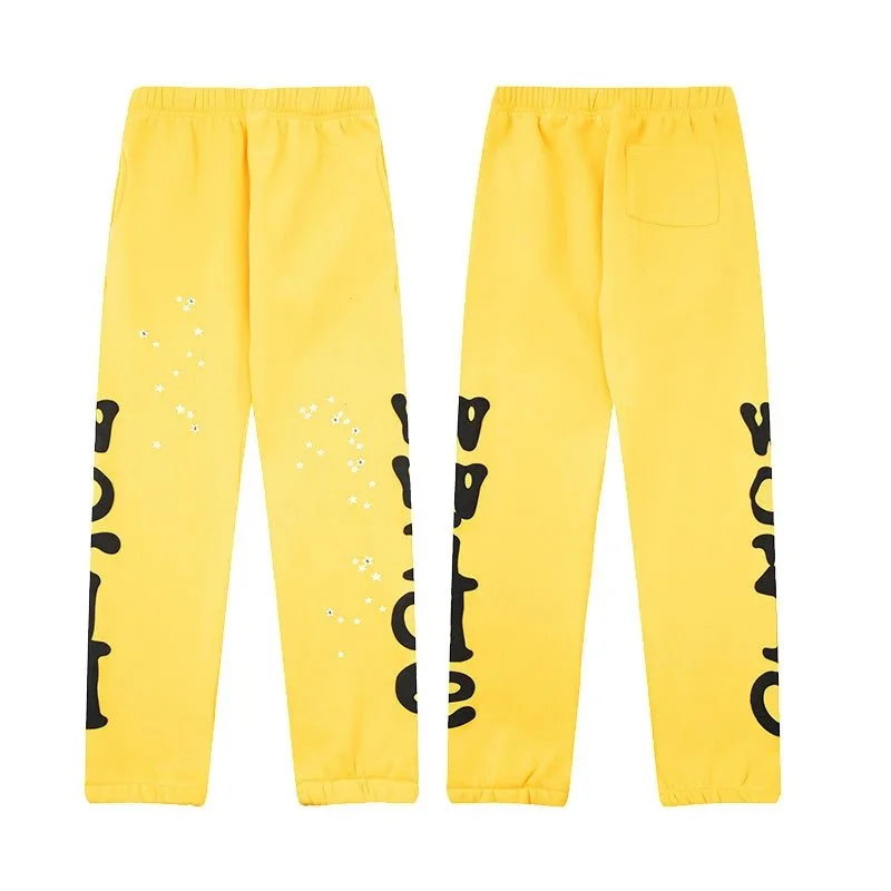 Palm Angels Yellow 'Wolite' Sweatpants