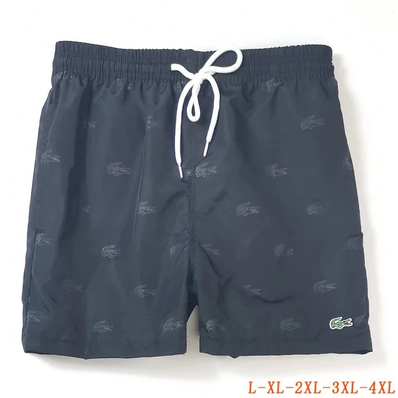 Lacoste Alligator Print Shorts Black Men