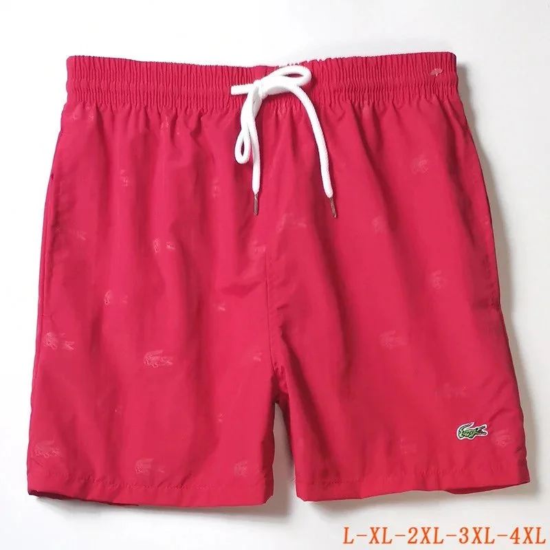 Lacoste Red Crocodile Shorts
