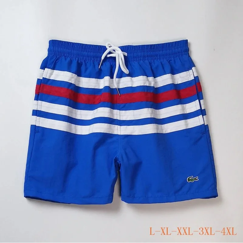 Lacoste Striped Swim Shorts Blue/White/Red