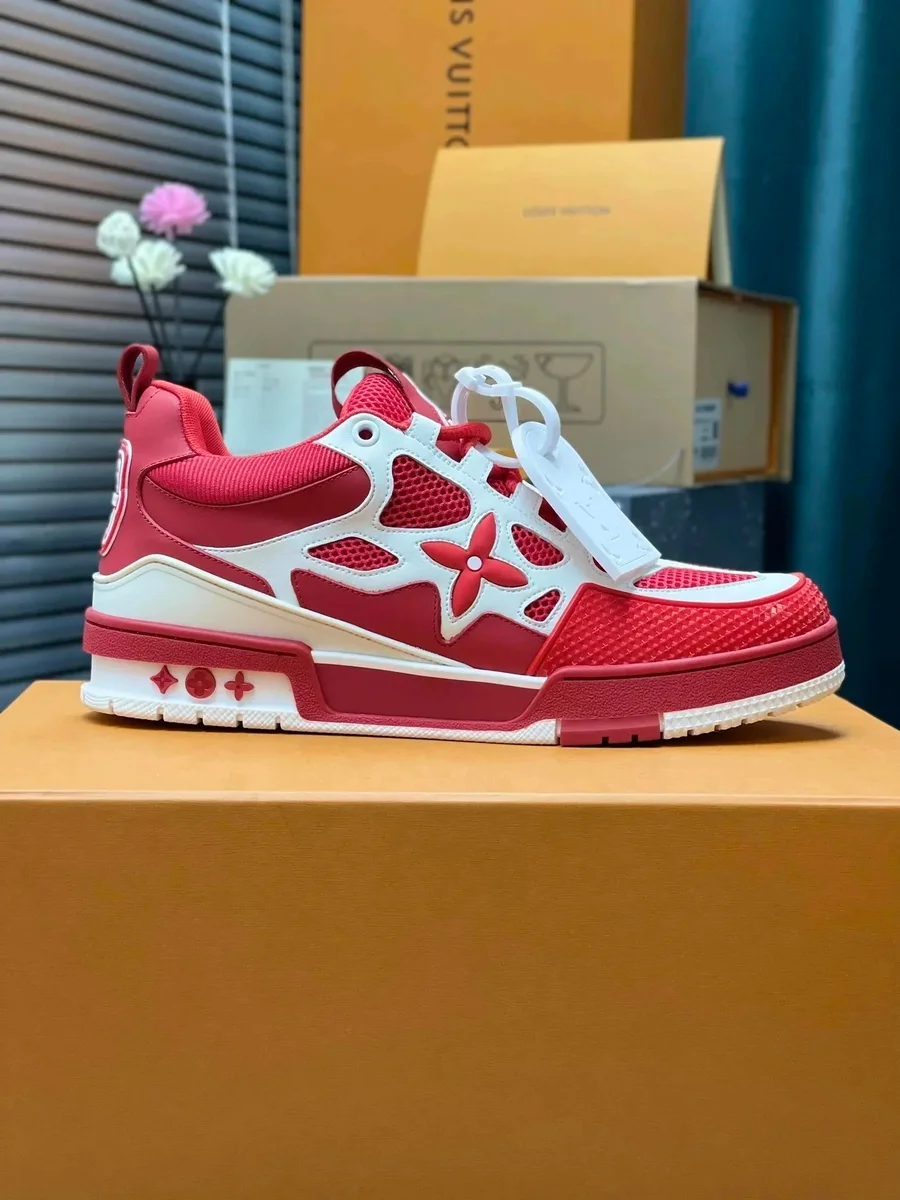 Louis Vuitton LV Trainer Red/White Sneakers