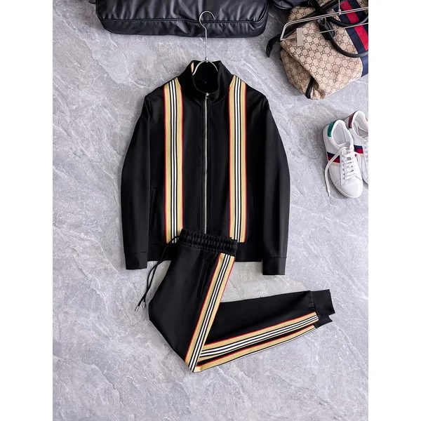 Gucci Runners Black Striped Tracksuit Set