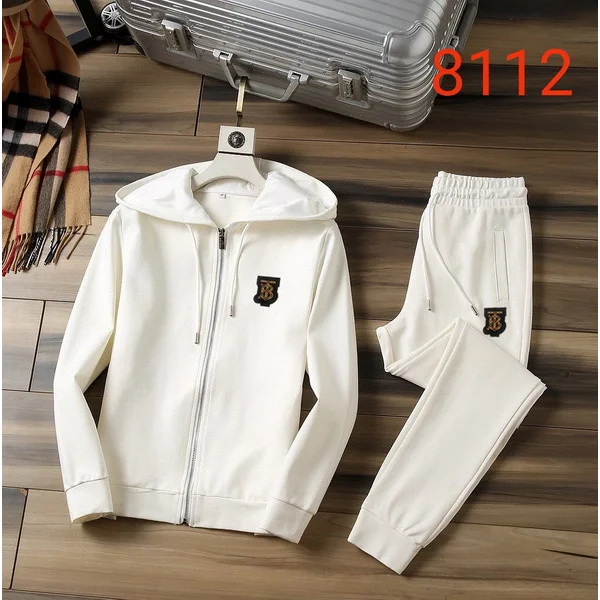 Burberry TB Monogram White Tracksuit Set
