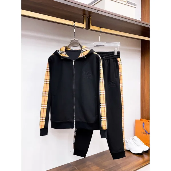 Burberry TB Monogram Black & Check Tracksuit