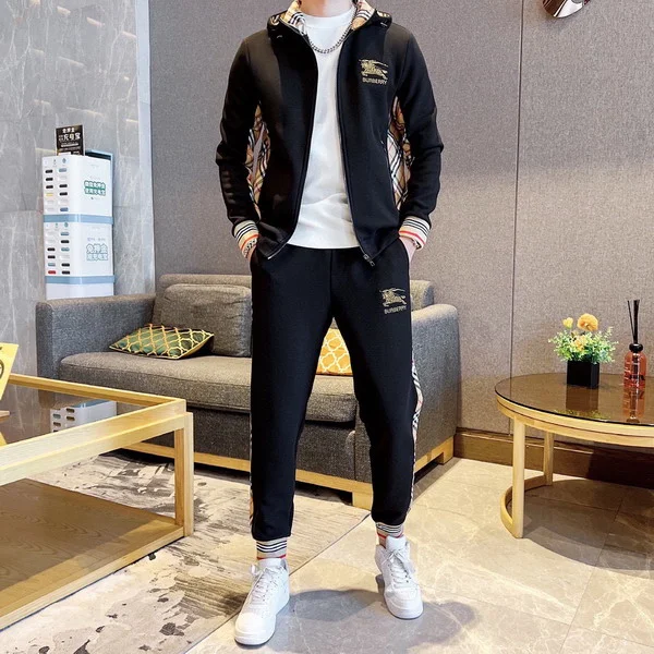 Burberry TB Monogram Black Tracksuit Set