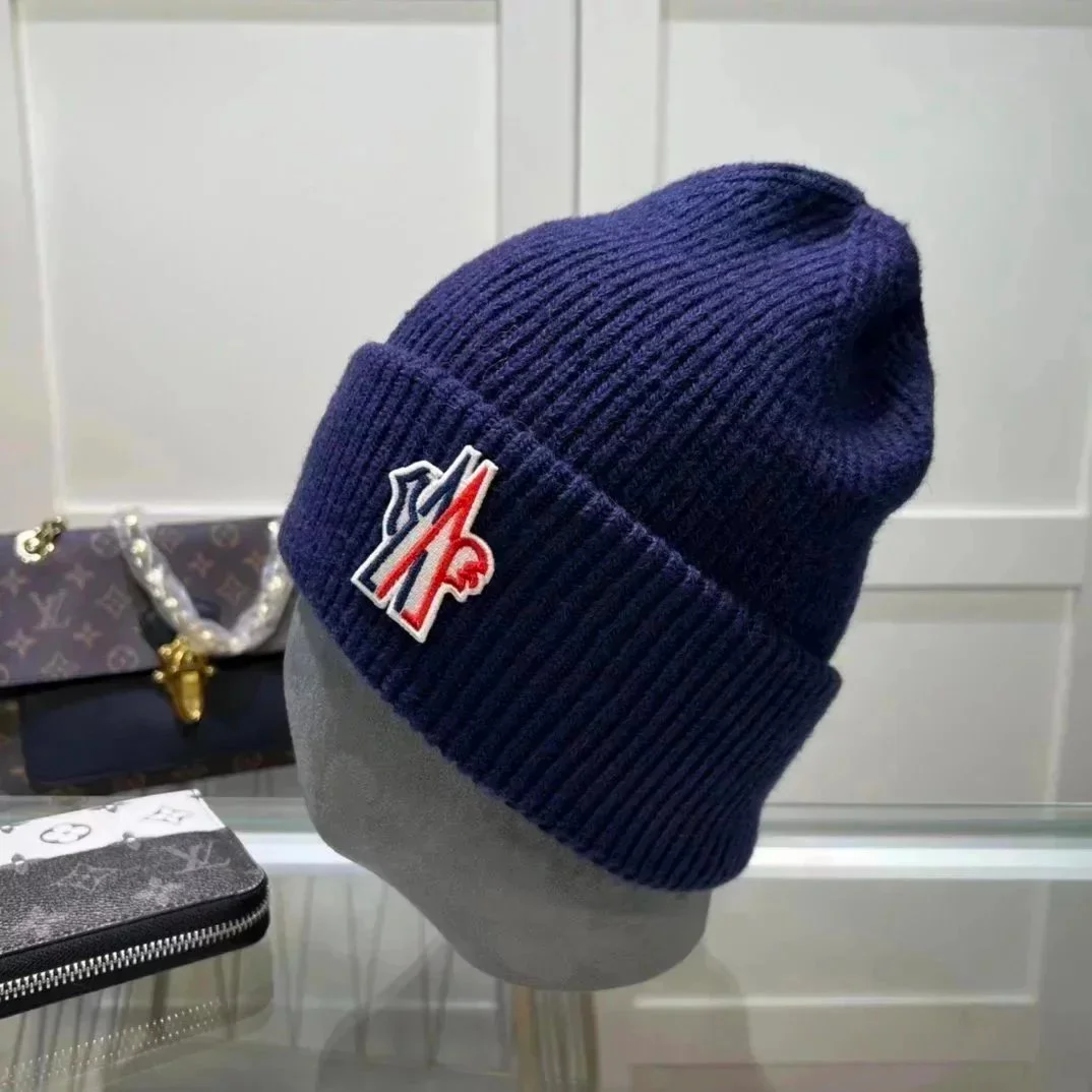 Moncler Maya Navy Beanie