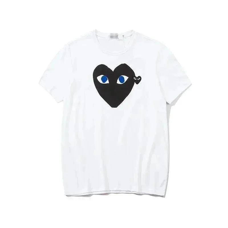 Comme des Garçons Heart Logo White T-Shirt