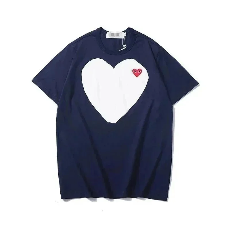 Comme des Garçons Heart T-Shirt Navy Blue