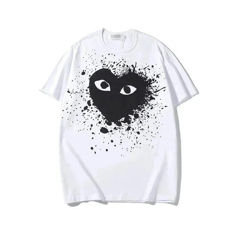 Comme des Garçons Heart Print T-Shirt White/Black