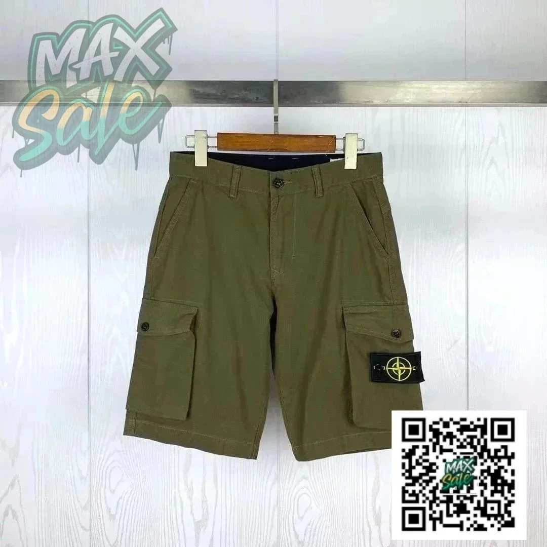 Stone Island Shadow Project Olive Cargo Shorts