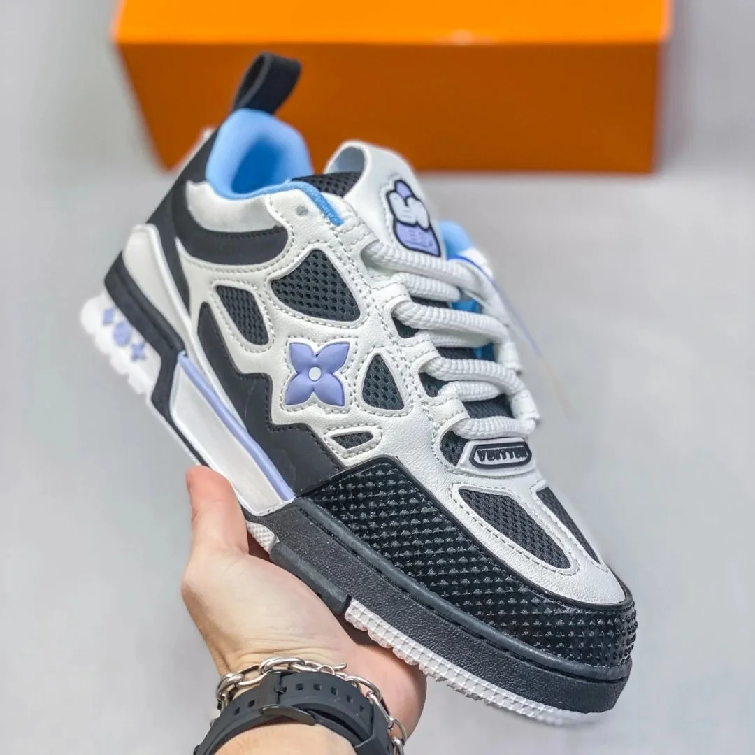 Louis Vuitton LV Trainer White/Blue Sneakers