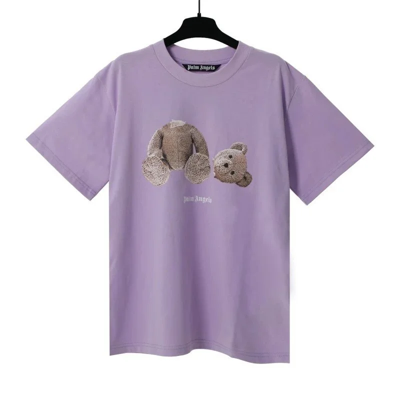 Palm Angels Bear Print T-Shirt Lilac