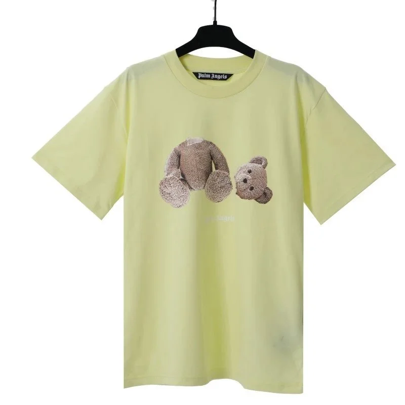 Palm Angels Bear Print T-Shirt Light Yellow