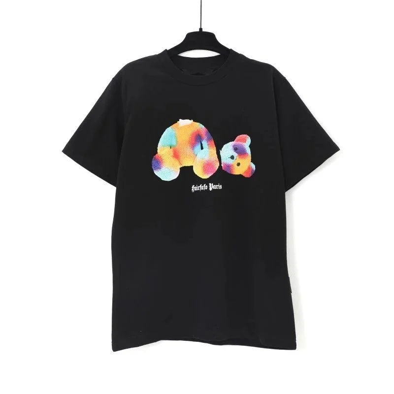 Palm Angels Bear Tie-Dye Black T-Shirt