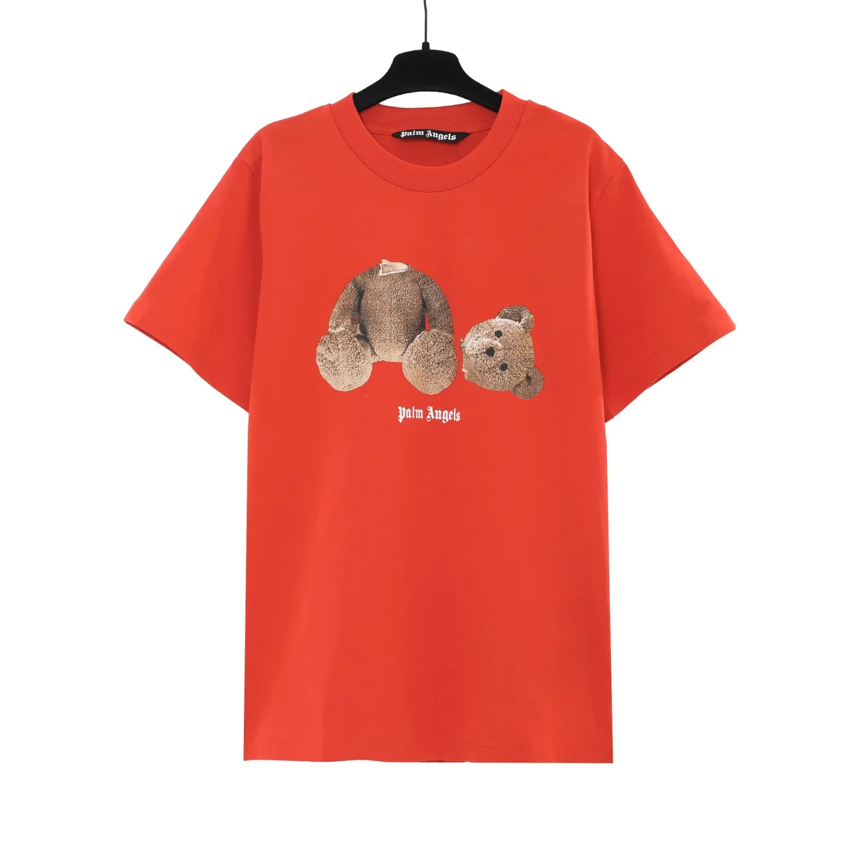 Palm Angels Bear Print T-Shirt Red