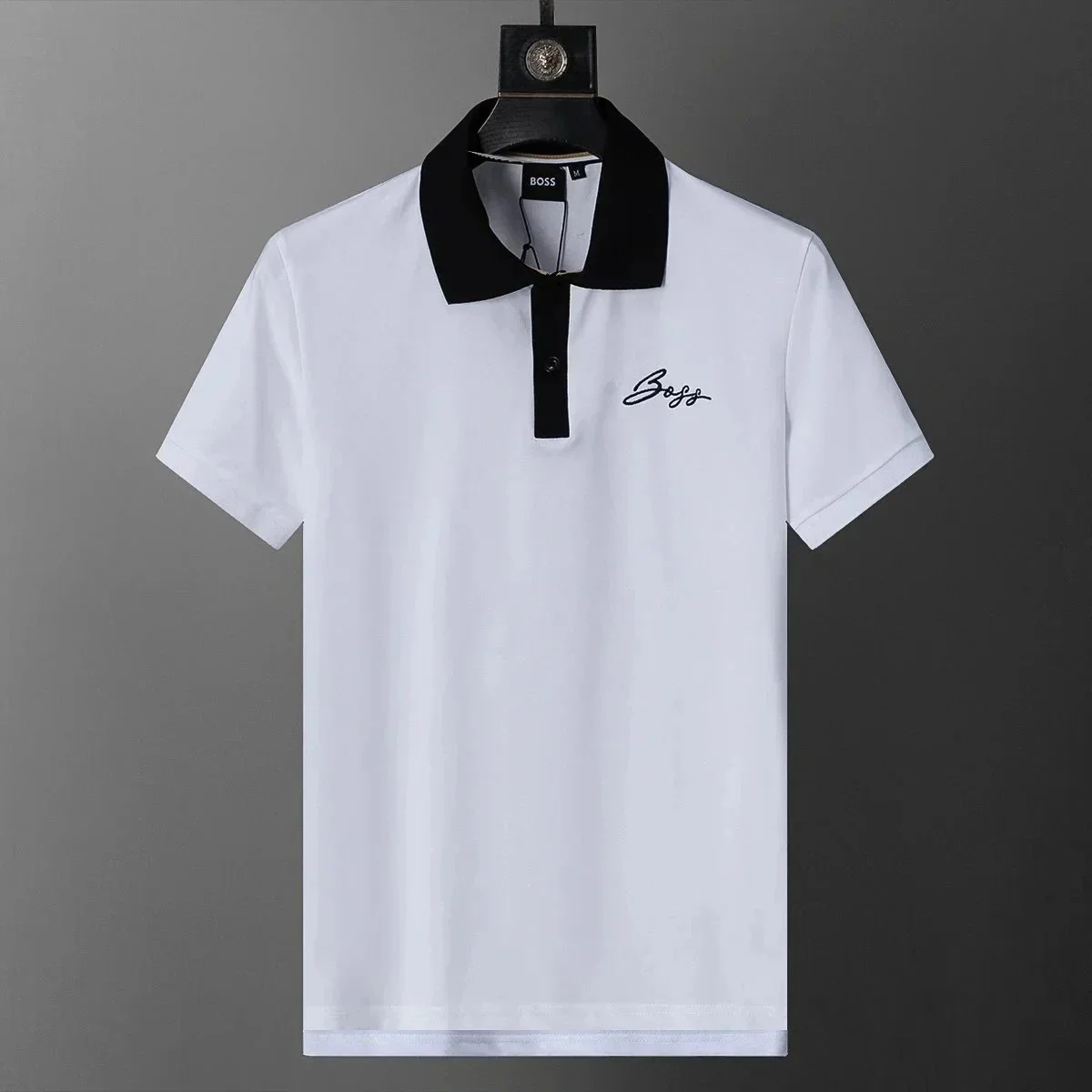 Hugo Boss White & Black Polo Shirt