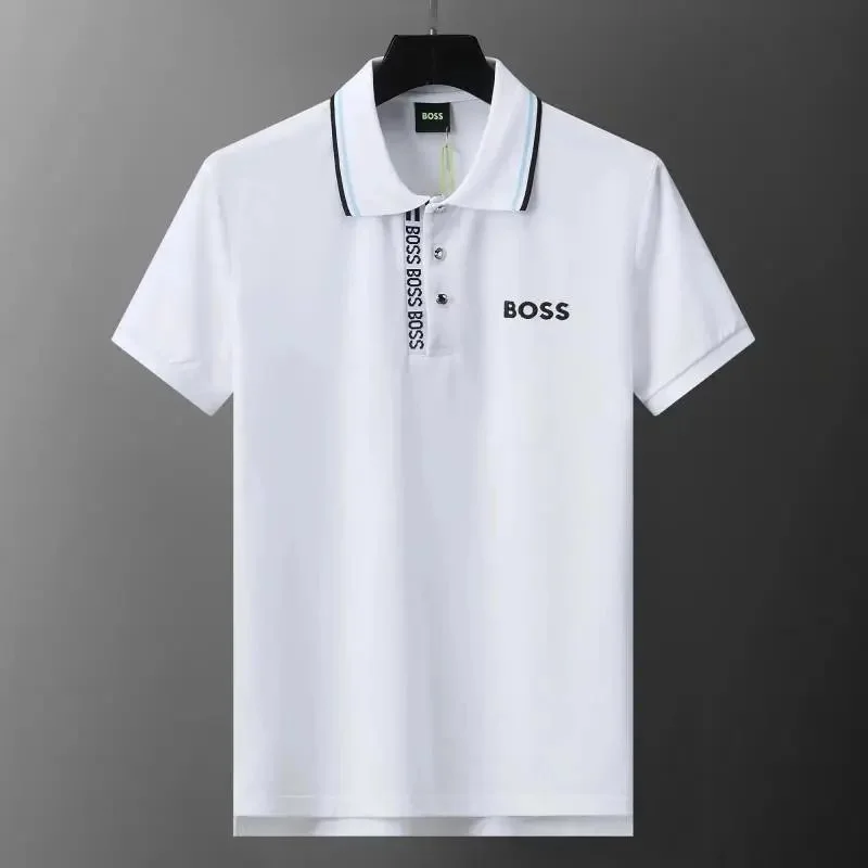 Hugo Boss White BOSS Logo Polo Shirt