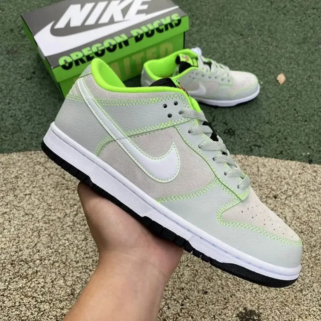 Nike Dunk Low Oregon Ducks Sail/Neon Green Sneakers