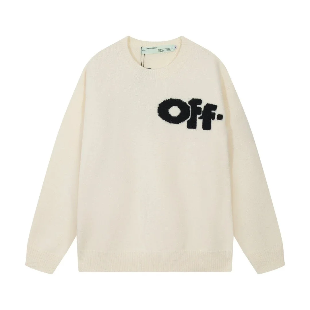Off-White Off-White c/o Virgil Abloh™ Sweater Cream Black Logo