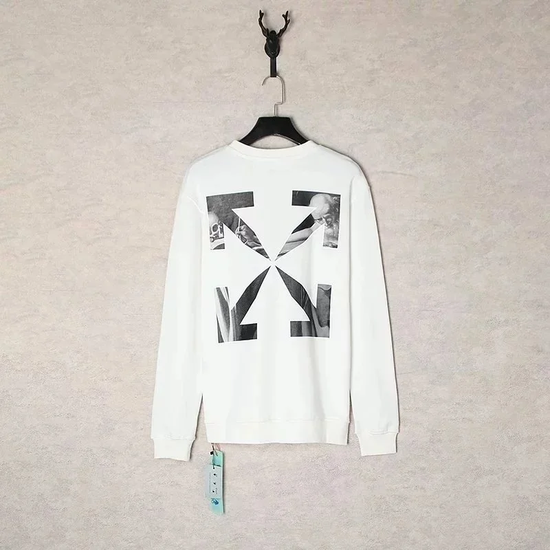 Off-White OW Arrow Print Crewneck Sweatshirt White