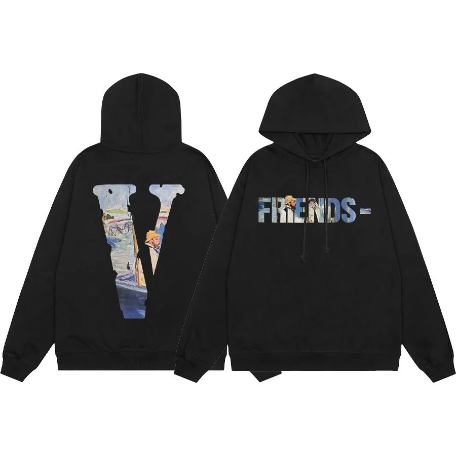 Black Vlone Friends Hoodie