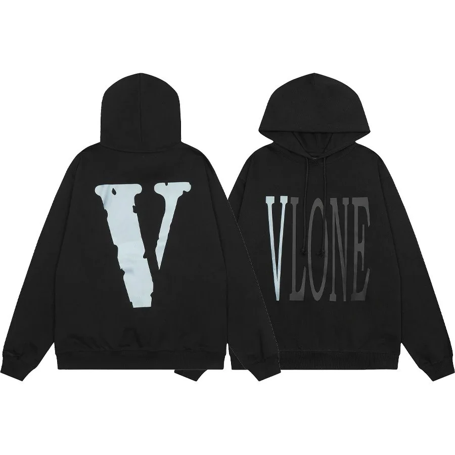 VLONE V Logo Black Hoodie