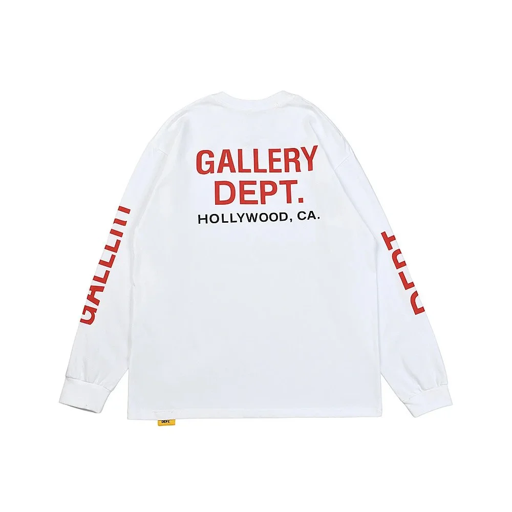 Gallery Dept. Hollywood White Long Sleeve T-Shirt