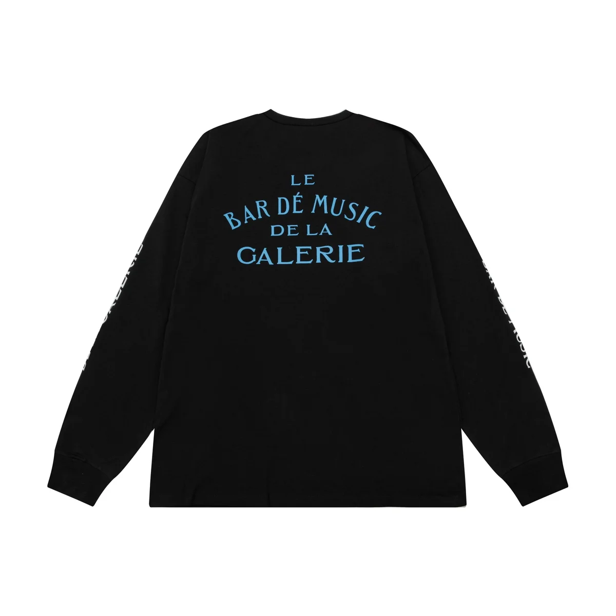 Black 'Le Bar de Music de la Galerie' Long Sleeve T-Shirt