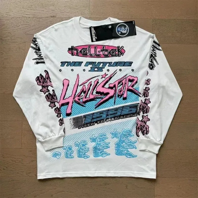 Hellstar The Future Hellstar White Long Sleeve T-Shirt