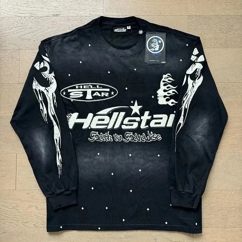 Hellstar Faith to Paradise Black Long Sleeve T-Shirt