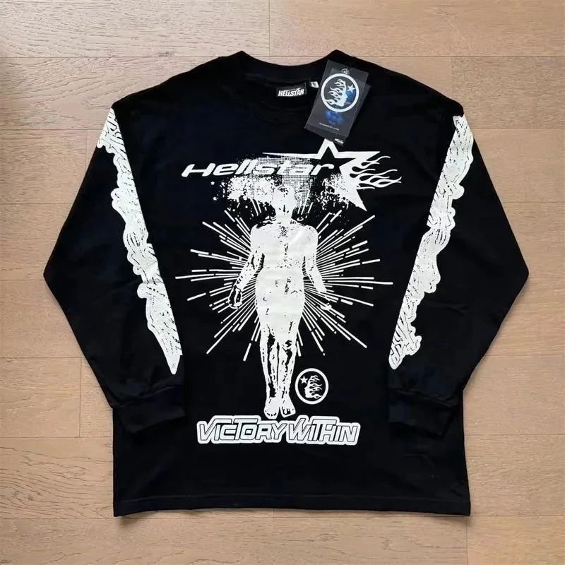 Hellstar Victory Within Black Long Sleeve T-Shirt